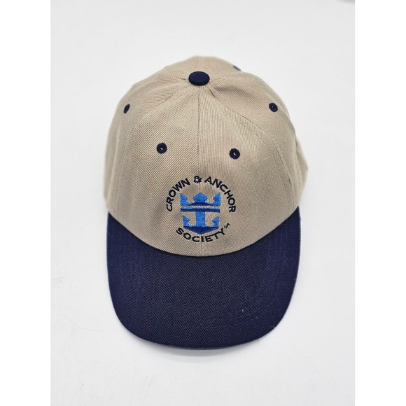 Royal Caribbean Other - Royal Caribbean Vintage Hat Men OS Tan  Crown & Anchor Society Baseball Cap